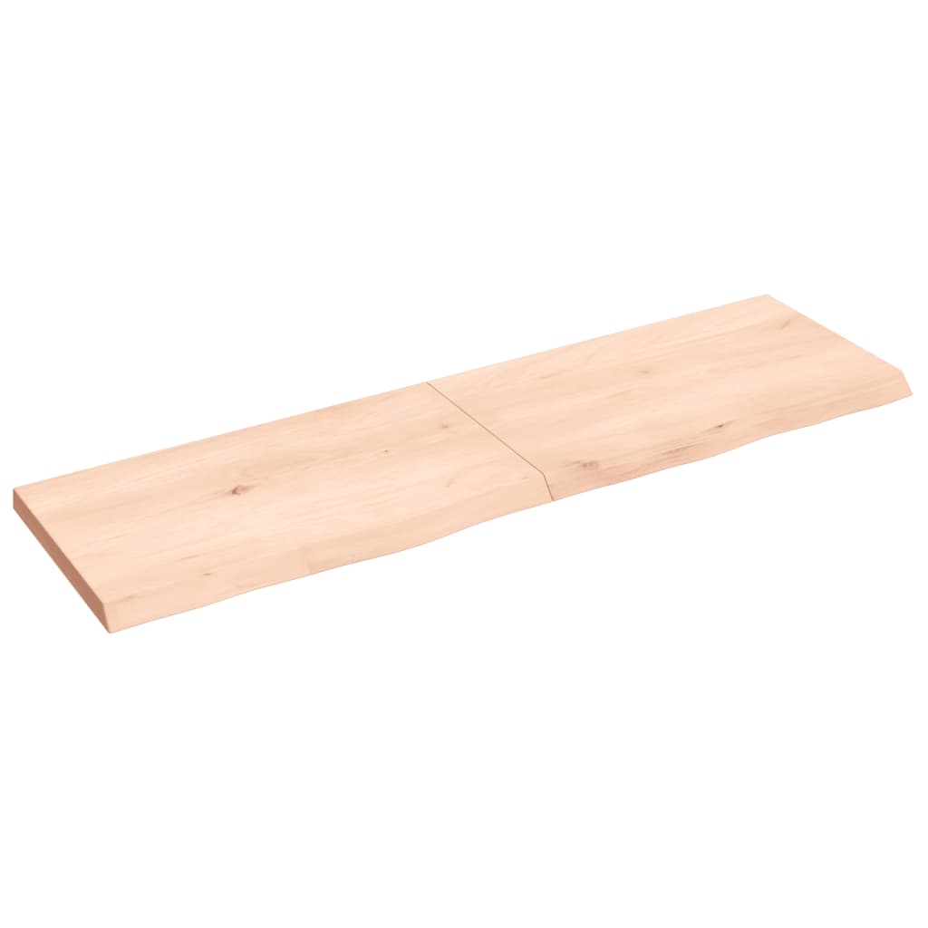 Berkfield Wall Shelf 140x40x4 cm Untreated Solid Wood Oak