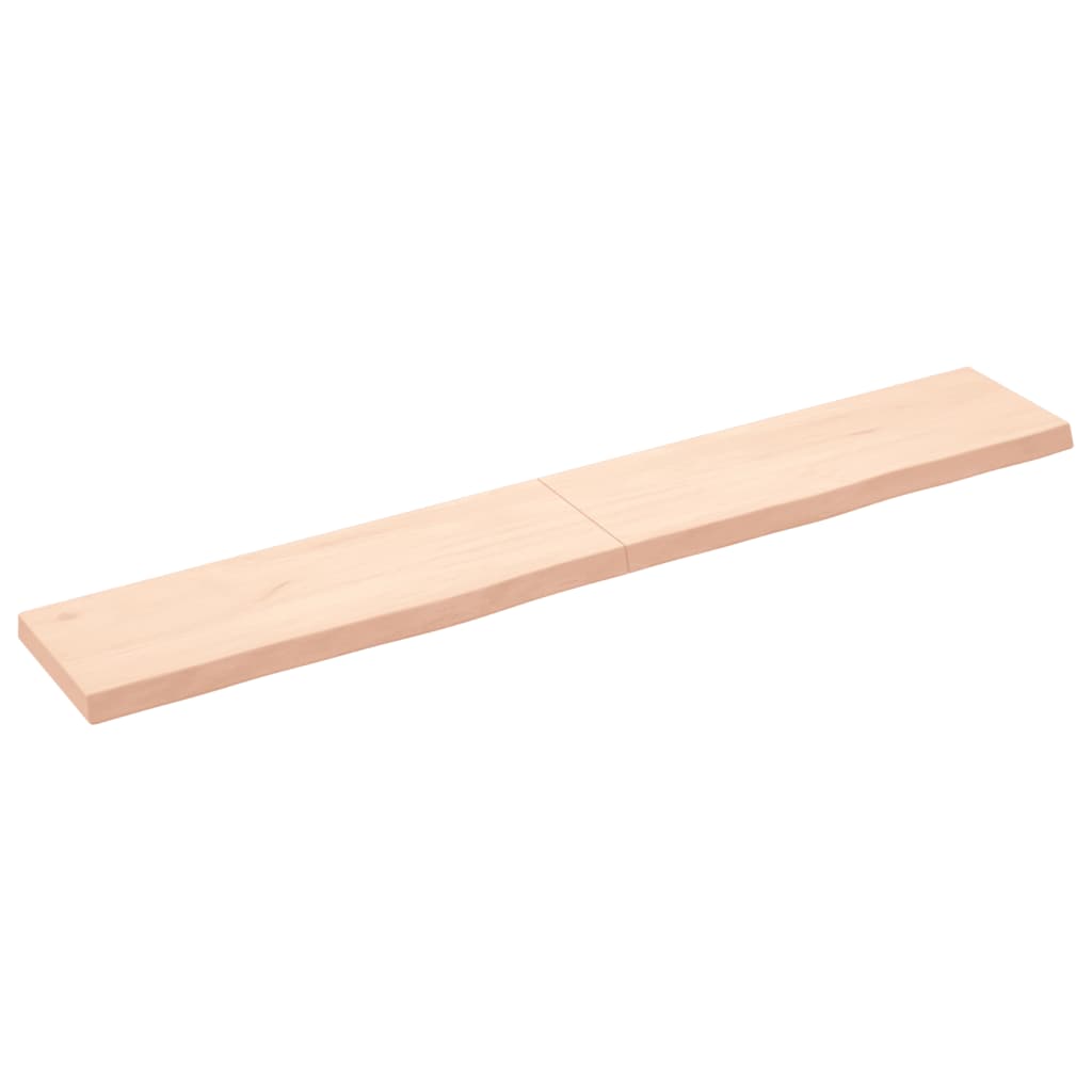 Berkfield Wall Shelf 180x30x6 cm Untreated Solid Wood Oak