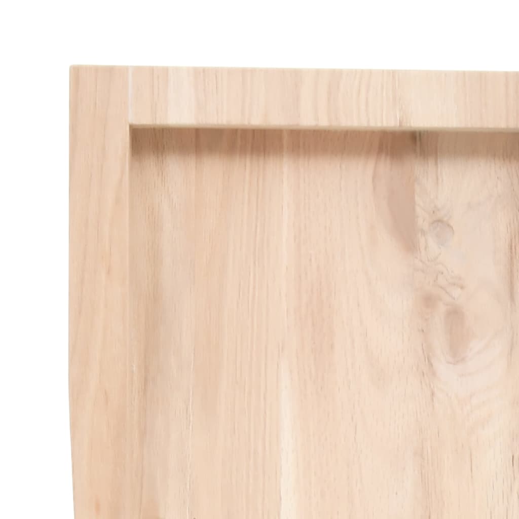 Berkfield Wall Shelf 180x50x4 cm Untreated Solid Wood Oak