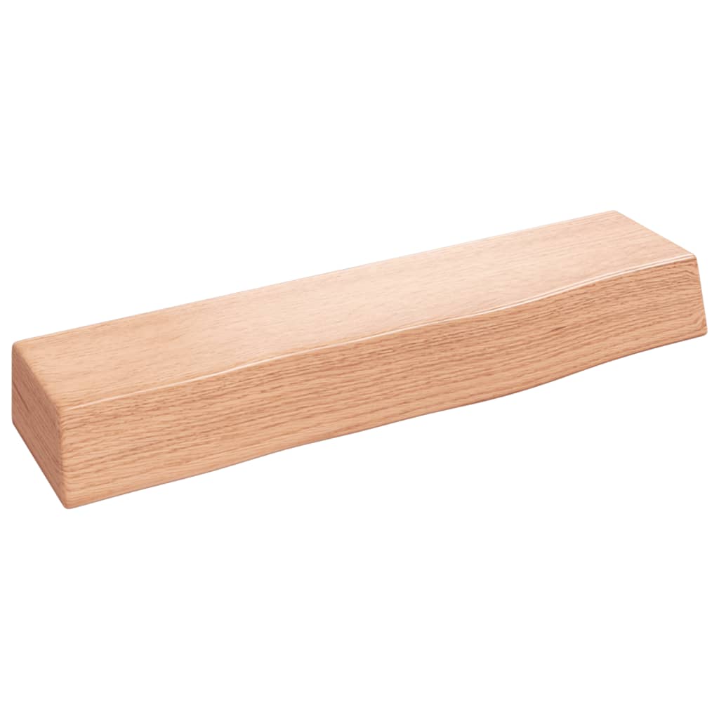 Berkfield Wall Shelf Light Brown 40x10x6 cm Treated Solid Wood Oak