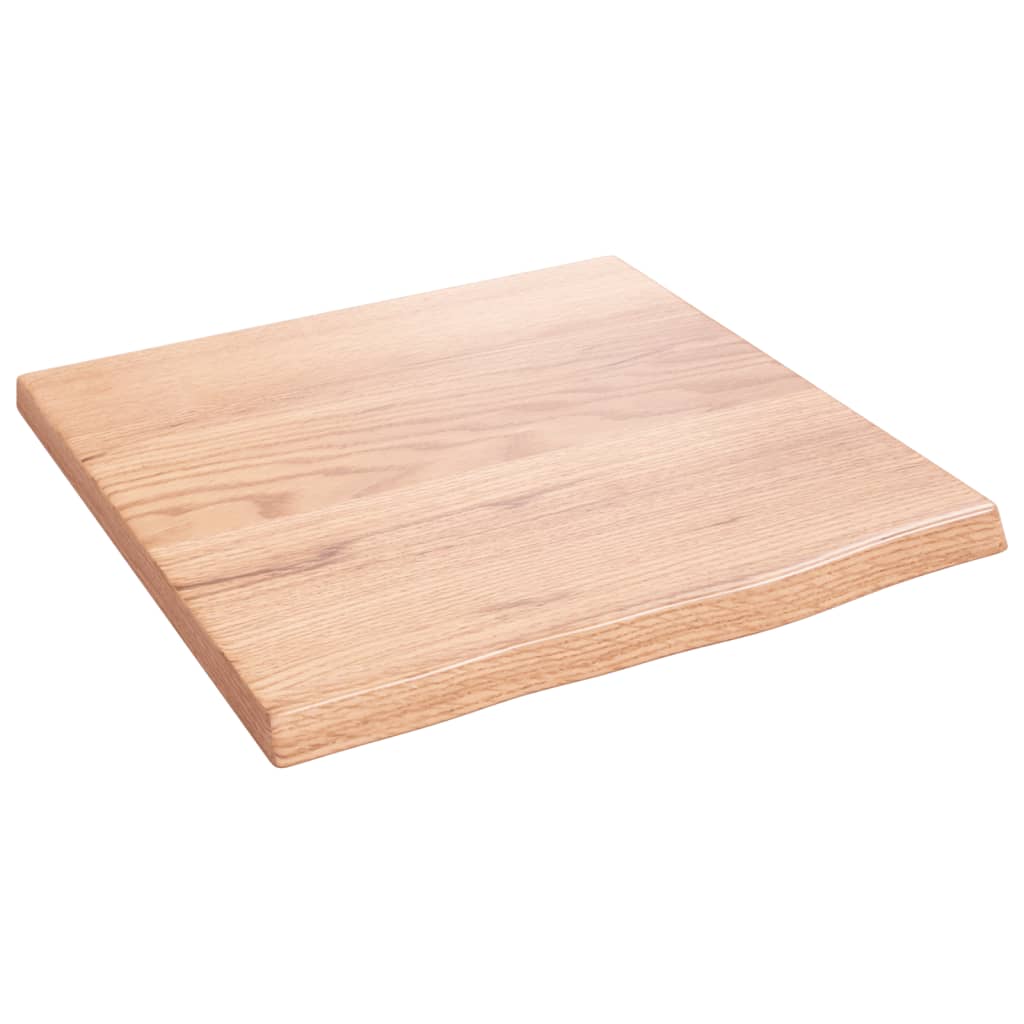 Berkfield Wall Shelf Light Brown 40x40x2 cm Treated Solid Wood Oak