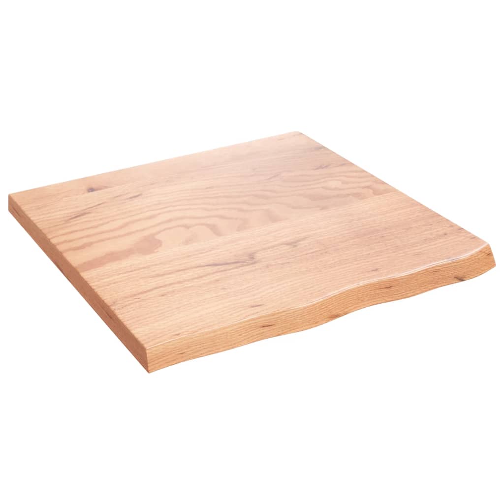 Berkfield Wall Shelf Light Brown 60x60x4 cm Treated Solid Wood Oak