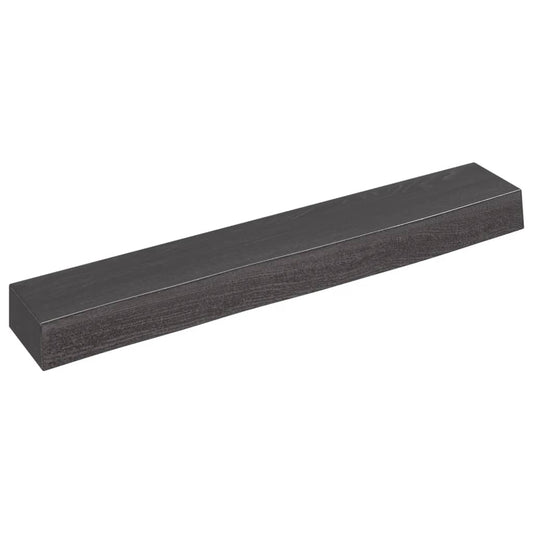 Berkfield Wall Shelf Dark Grey 60x10x6 cm Treated Solid Wood Oak