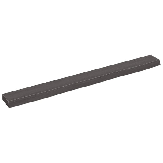 Berkfield Wall Shelf Dark Grey 100x10x4 cm Treated Solid Wood Oak