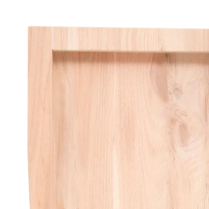 Berkfield Table Top 180x50x4 cm Untreated Solid Wood Oak Live Edge