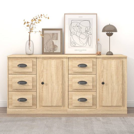 Berkfield Sideboards 2 pcs Sonoma Oak Engineered Wood