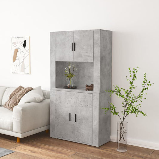 Berkfield Highboard Concrete Grey Engineered Wood
