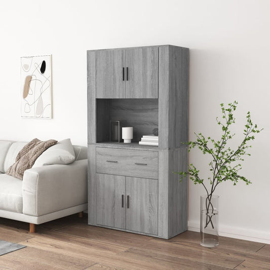 Berkfield Highboard Grey Sonoma Engineered Wood
