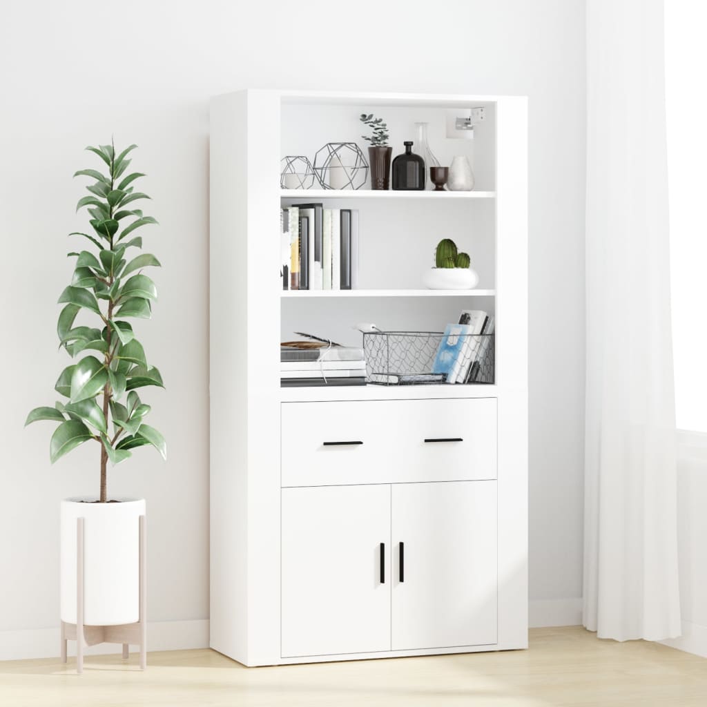 Berkfield Highboard White Engineered Wood