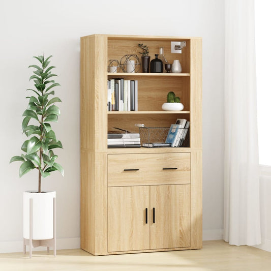 Berkfield Highboard Sonoma Oak Engineered Wood