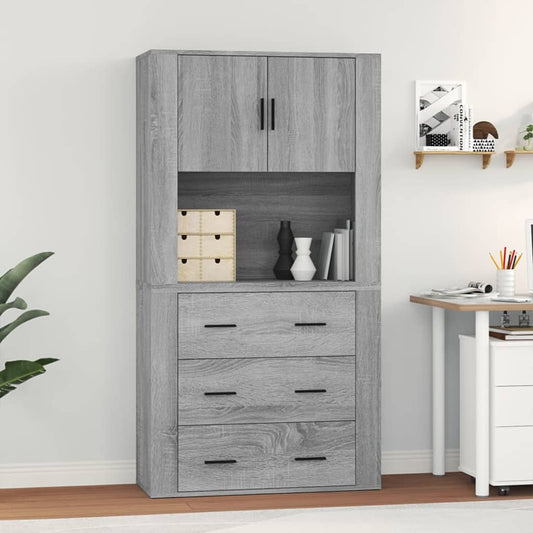 Berkfield Highboard Grey Sonoma Engineered Wood