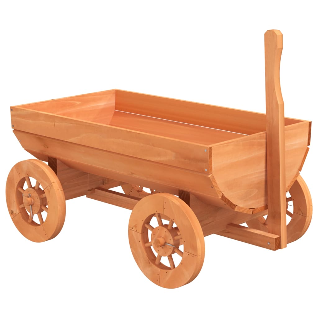 Berkfield Decorative Wagon 70x43x54 cm Solid Wood Fir