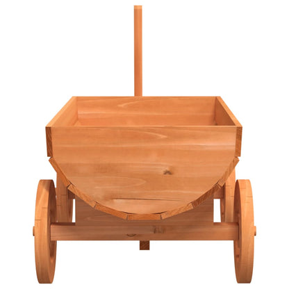 Berkfield Decorative Wagon 70x43x54 cm Solid Wood Fir
