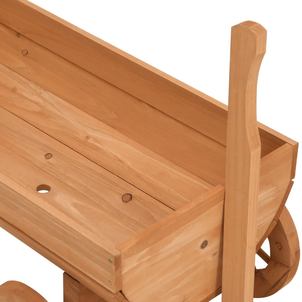 Berkfield Decorative Wagon 70x43x54 cm Solid Wood Fir