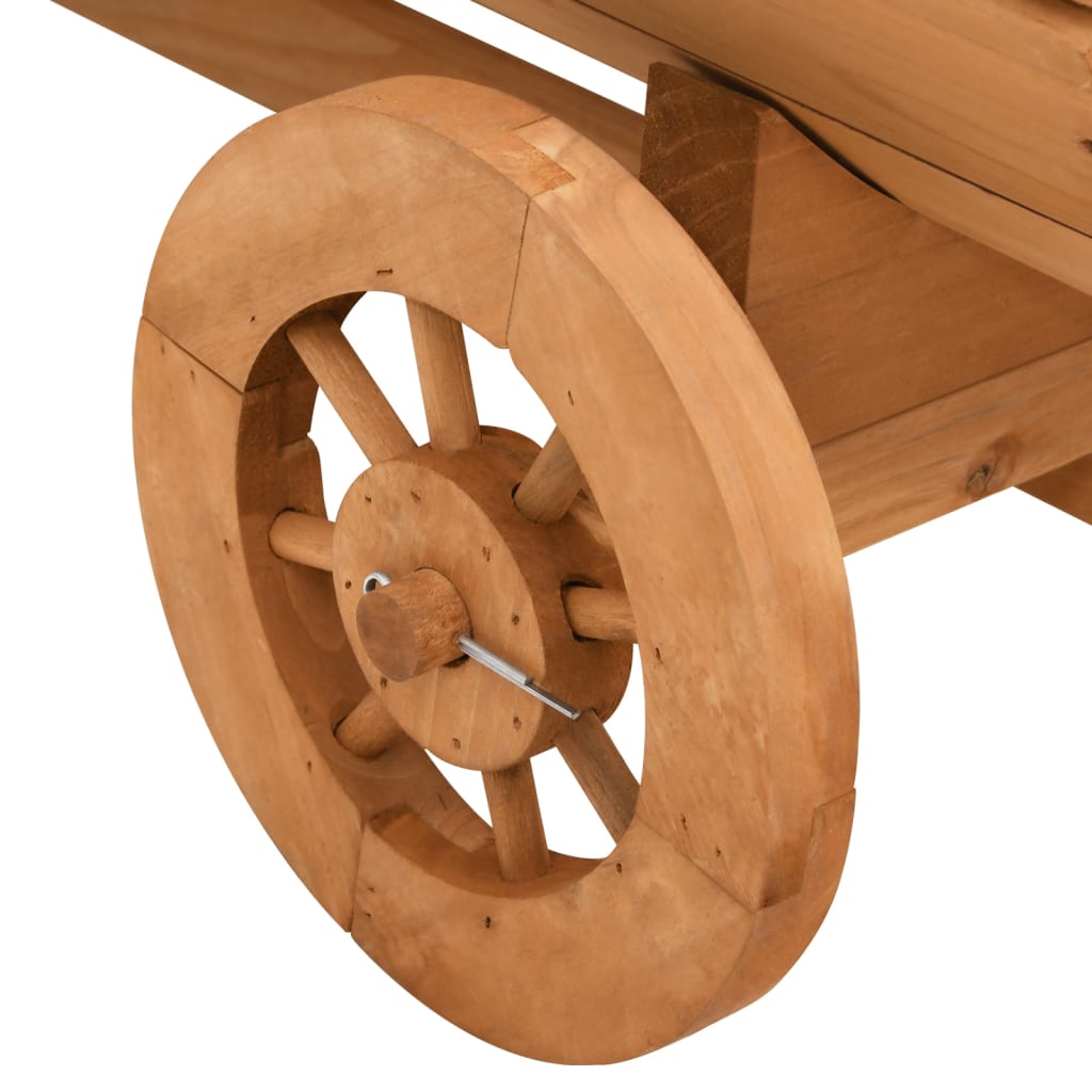 Berkfield Decorative Wagon 70x43x54 cm Solid Wood Fir