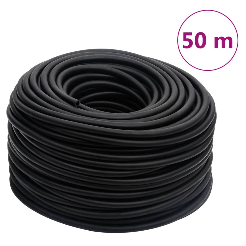 Berkfield Hybrid Air Hose Black 0.6" 50 m Rubber and PVC