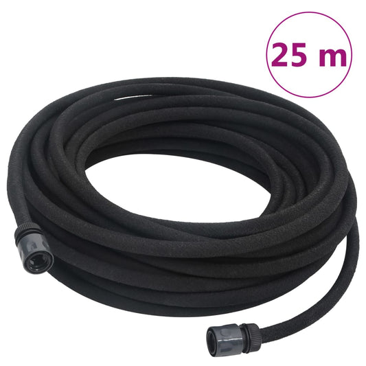 Berkfield Garden Soaker Hose Black 0.6" 25 m Rubber
