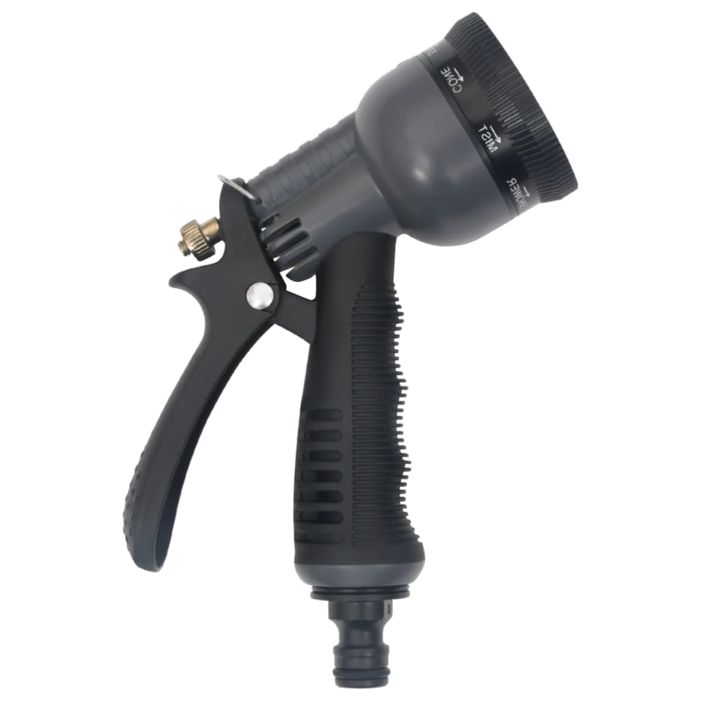 Berkfield Garden Hose with Spray Nozzle Silver 0.6" 30 m Stainless Steel