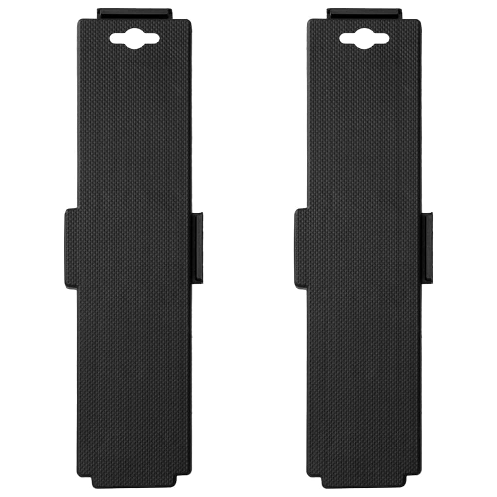 Berkfield Moving Dollies with 4 Wheels 2 pcs Black Polypropylene 170 kg