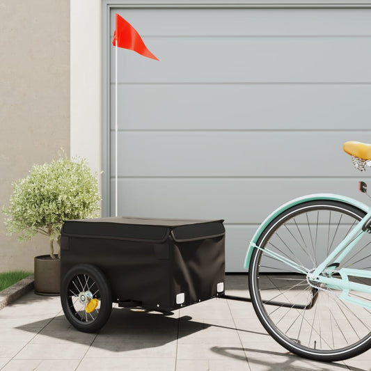 Berkfield Bike Cargo Trailer Black 30 kg Iron