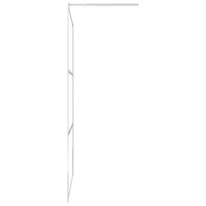 Berkfield Walk-in Shower Wall with Shelf Chrome 90x195 cm ESG Glass&Aluminium