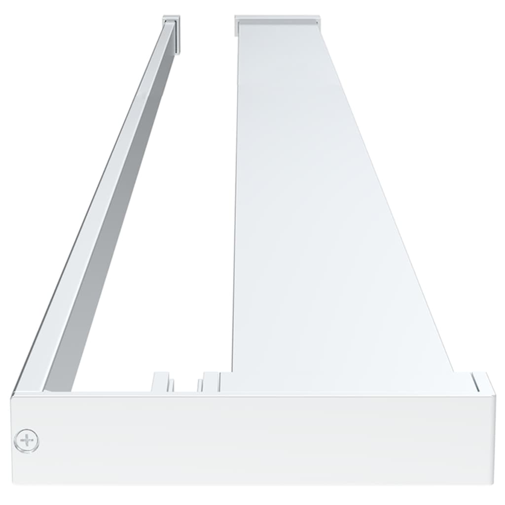 Berkfield Walk-in Shower Wall with Shelf Chrome 115x195 cm ESG Glass&Aluminium