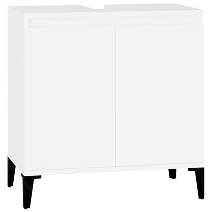 Berkfield 2 Piece Bathroom Furniture Set White Engineered Wood