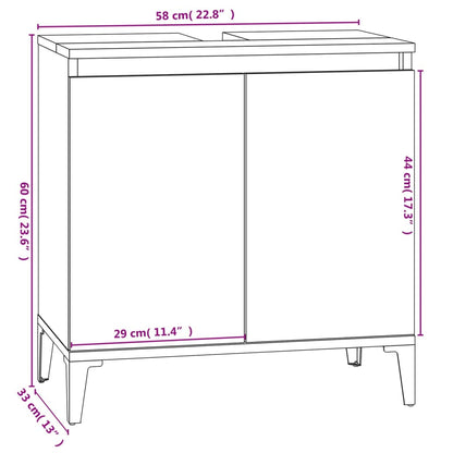 Berkfield 2 Piece Bathroom Furniture Set White Engineered Wood