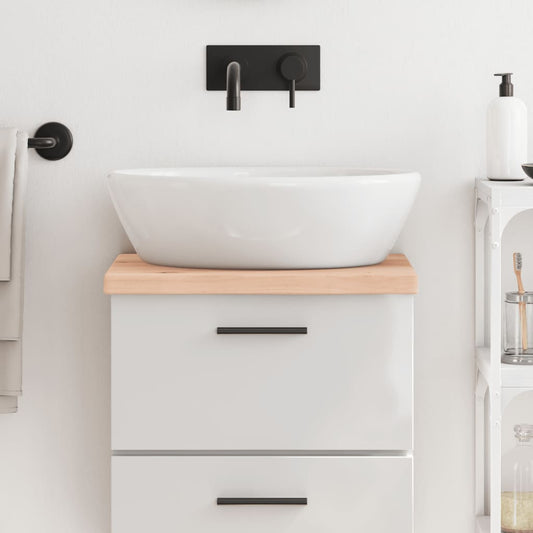 Berkfield Bathroom Countertop 40x40x4 cm Untreated Solid Wood
