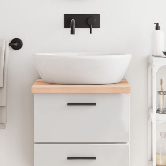 Berkfield Bathroom Countertop 40x50x4 cm Untreated Solid Wood
