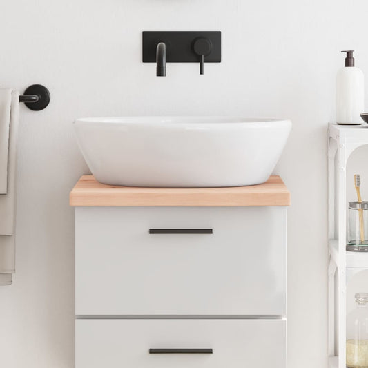 Berkfield Bathroom Countertop 40x60x4 cm Untreated Solid Wood