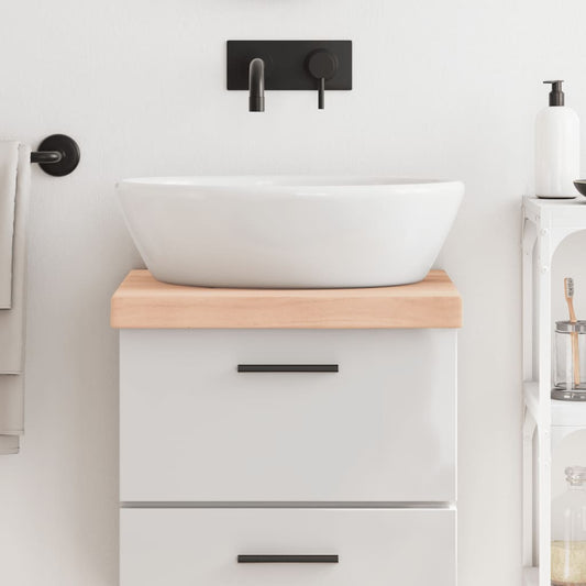 Berkfield Bathroom Countertop 40x60x6 cm Untreated Solid Wood