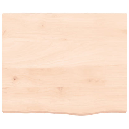 Berkfield Bathroom Countertop 60x50x4 cm Untreated Solid Wood