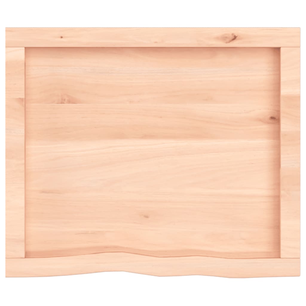 Berkfield Bathroom Countertop 60x50x4 cm Untreated Solid Wood