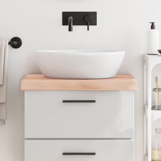 Berkfield Bathroom Countertop 60x60x6 cm Untreated Solid Wood