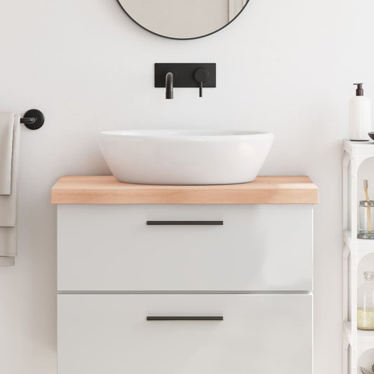 Berkfield Bathroom Countertop 80x60x6 cm Untreated Solid Wood