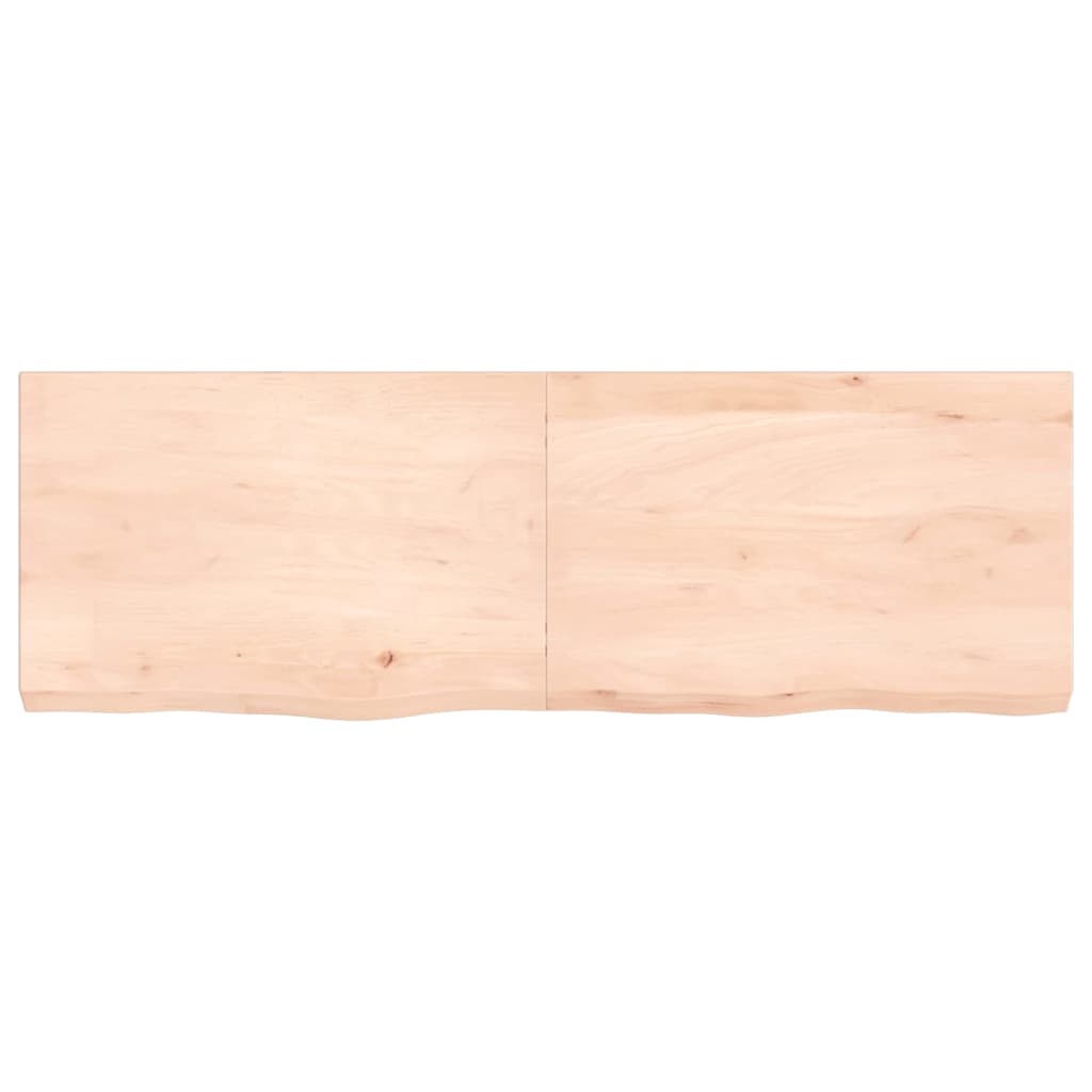 Berkfield Bathroom Countertop 120x40x6 cm Untreated Solid Wood