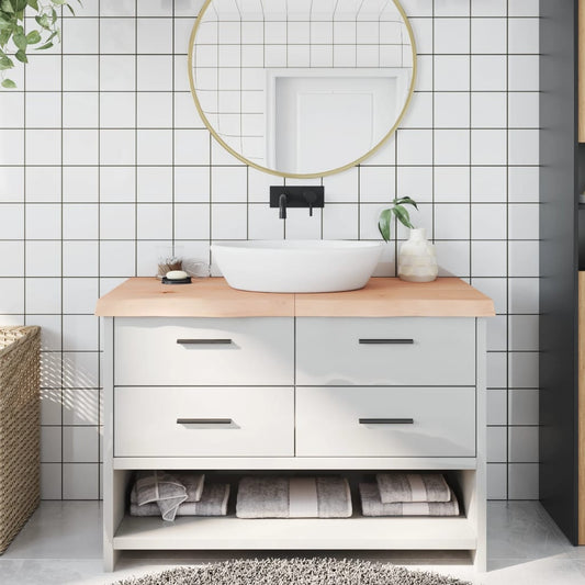 Berkfield Bathroom Countertop 120x60x6 cm Untreated Solid Wood