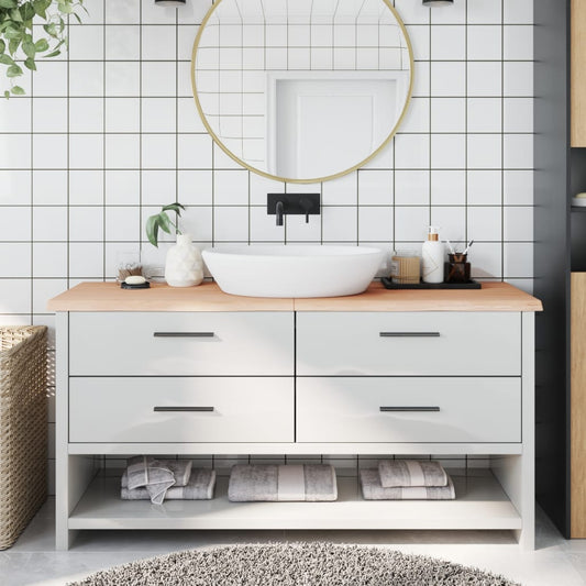 Berkfield Bathroom Countertop 160x50x4 cm Untreated Solid Wood