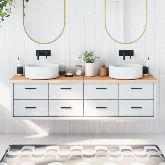 Berkfield Bathroom Countertop 180x50x4 cm Untreated Solid Wood