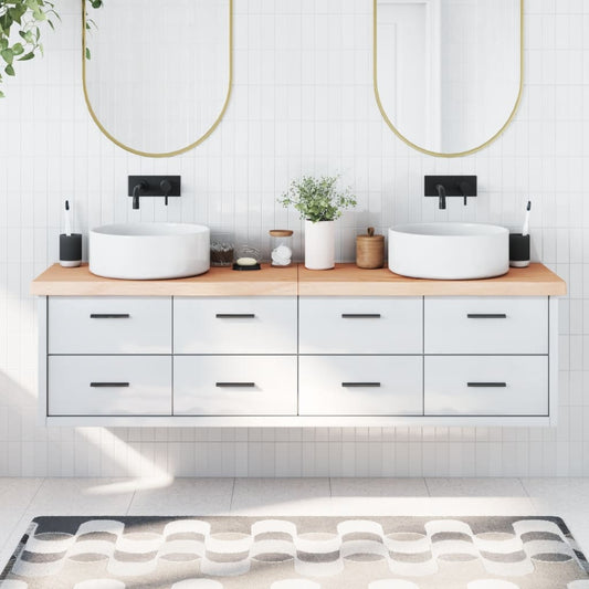 Berkfield Bathroom Countertop 180x60x6 cm Untreated Solid Wood