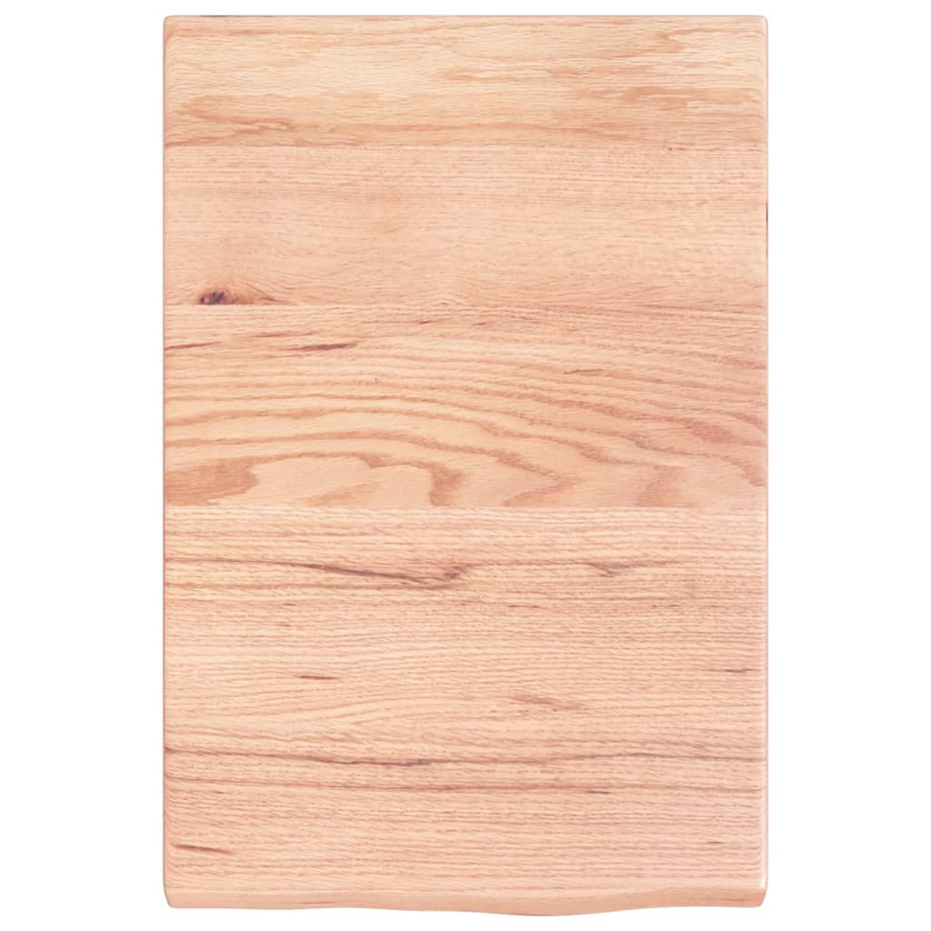 Berkfield Bathroom Countertop Light Brown 40x60x4 cm Treated Solid Wood