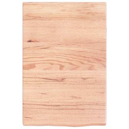 Berkfield Bathroom Countertop Light Brown 40x60x4 cm Treated Solid Wood