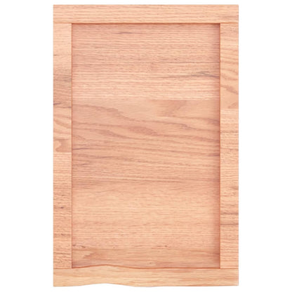 Berkfield Bathroom Countertop Light Brown 40x60x4 cm Treated Solid Wood