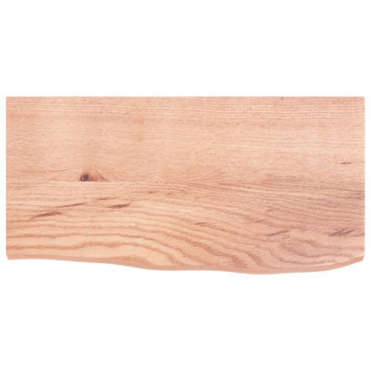Berkfield Bathroom Countertop Light Brown 60x30x2 cm Treated Solid Wood