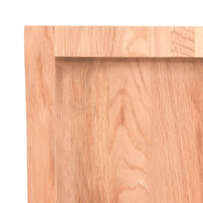 Berkfield Bathroom Countertop Light Brown 120x50x4 cm Treated Solid Wood