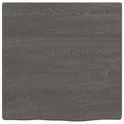 Berkfield Bathroom Countertop Dark Grey 40x40x2 cm Treated Solid Wood