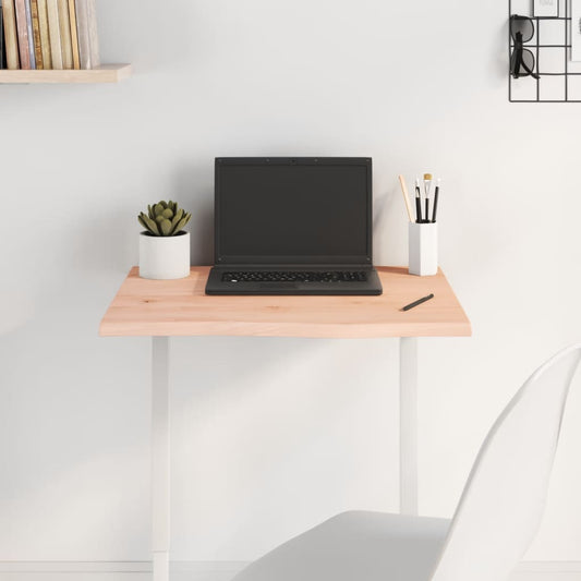 Berkfield Table Top 60x50x2 cm Untreated Solid Wood Oak