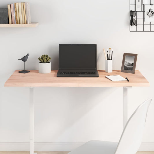 Berkfield Table Top 100x40x2 cm Untreated Solid Wood Oak