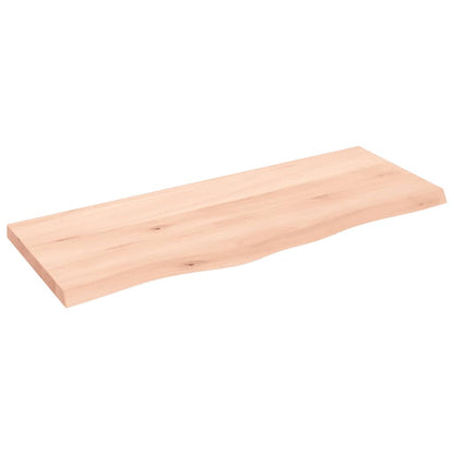 Berkfield Table Top 100x40x4 cm Untreated Solid Wood Oak